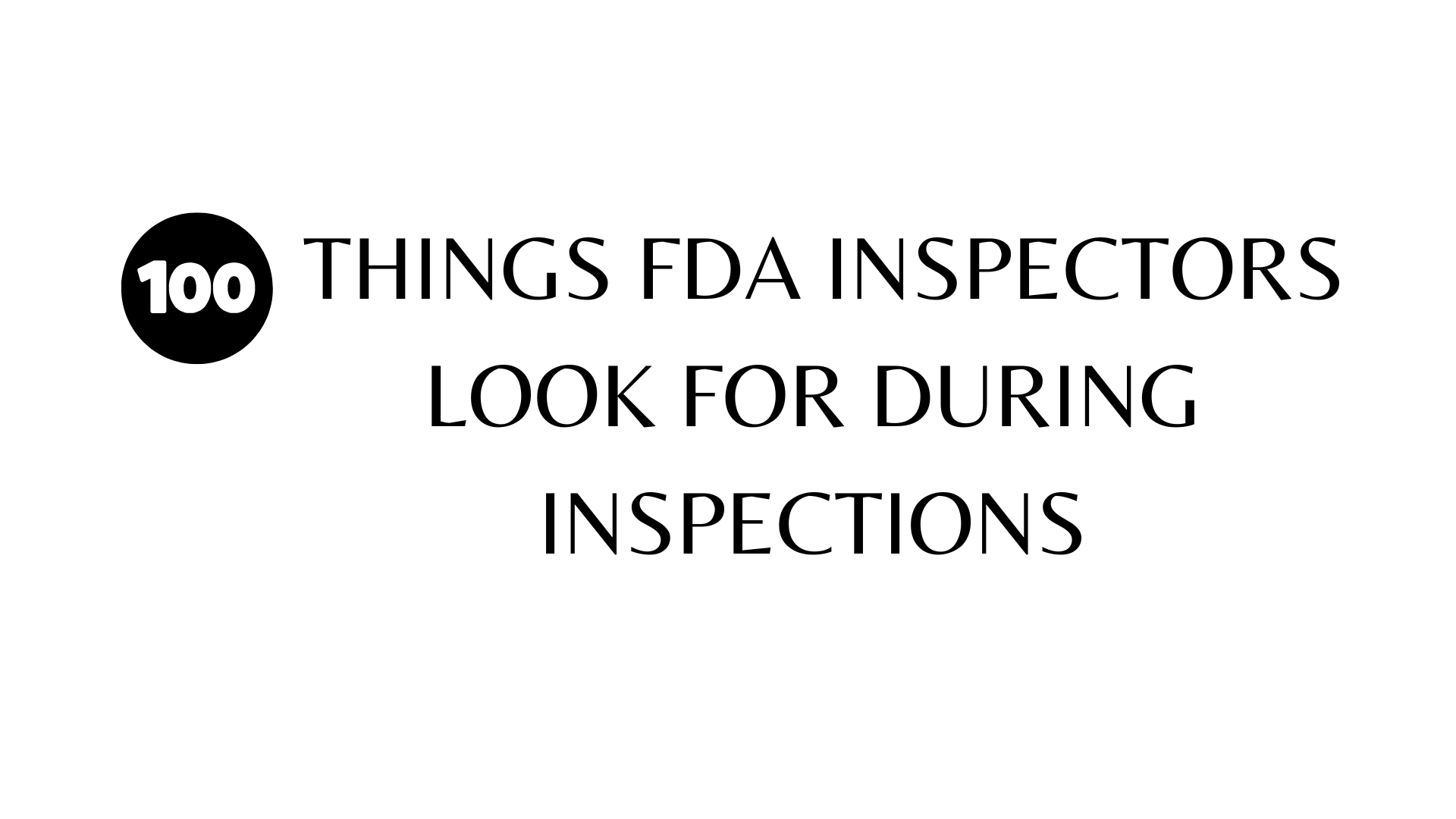 FDA Inspections data